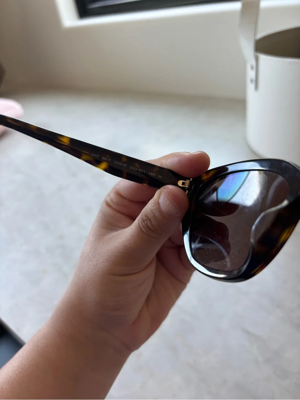 Prada Women's Tortoiseshell Sunglasses with Dark Brown Lenses